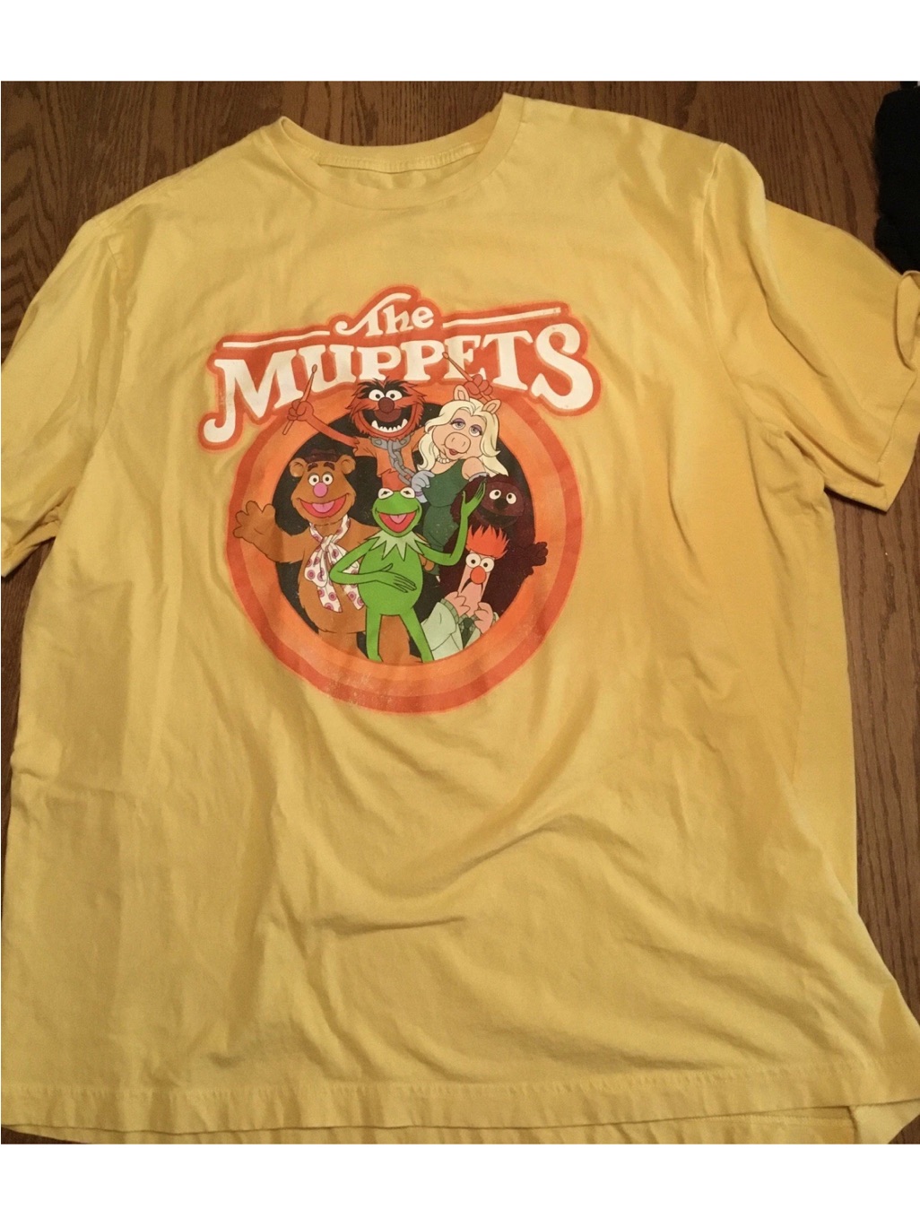 Disney The Muppets Yellow Short Sleeve Graphic Tee
